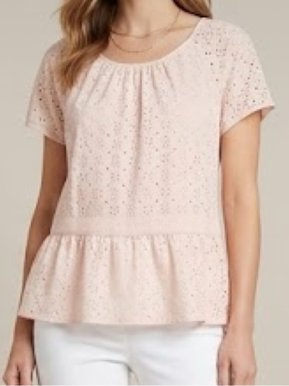 Ann Taylor Eyelet Top(size 16)NWT